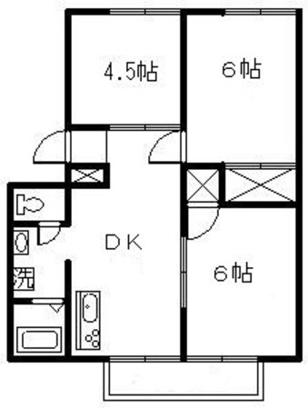 石和温泉駅 徒歩38分 2階の物件間取画像